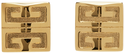 Givenchy Men's 4g-logo Stud Earrings In Golden Yellow