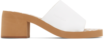 See By Chloé White Essie Heeled Sandals In 100-white