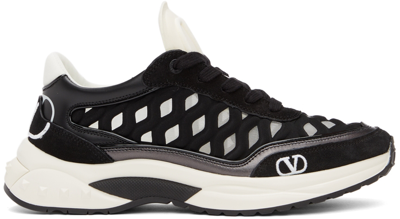 Valentino Garavani Black Ready Go Runner Low Trainers