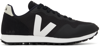 Veja Panelled Low-top Lace-up Sneakers In Black White