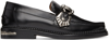 TOGA BLACK LEATHER LOAFERS