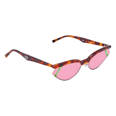 Fendi Tortoise Shell Cat Eye Sunglasses In Pink