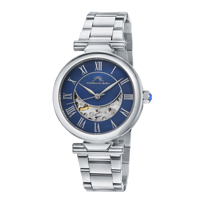 Porsamo Bleu Colette Automatic Blue Dial Ladies Watch 1102acos In Silver