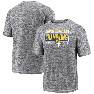 Fanatics Branded Gray Los Angeles Rams Super Bowl Lvi Champions Stacked Depth T-shirt