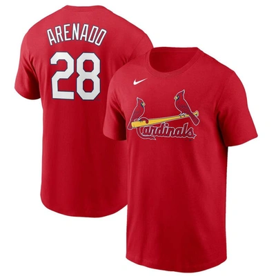 Nike Men's St. Louis Cardinals Name And Number Player T-shirt In Red