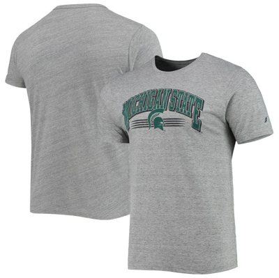 League Collegiate Wear Heathered Gray Michigan State Spartans Upperclassman Reclaim Recycled Jersey  In Heather Gray