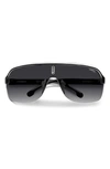 Carrera Eyewear Carrera Shield Sunglasses In Black White / Grey Shaded