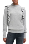 7 FOR ALL MANKIND RUFFLE MOCK NECK SWEATER