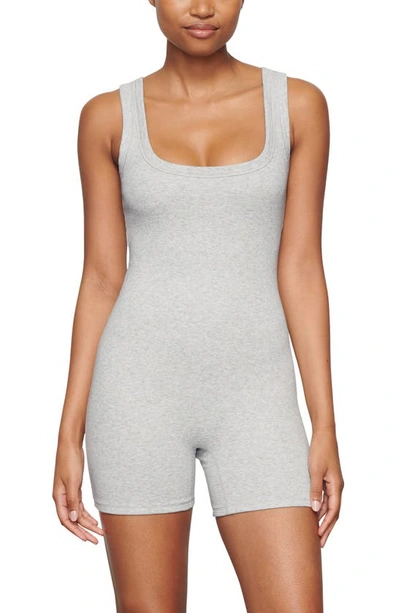 SKIMS RIB STRETCH COTTON ROMPER