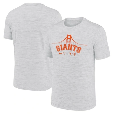 Nike Men's Gray San Francisco Giants Authentic Collection City Connect Velocity Space-dye Performance T-s