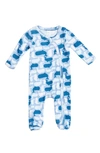 Nordstrom Kids'  Baby Print Footie In Blue Belair Whale