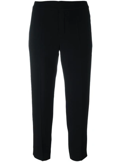 Chloé Cropped Slim Fit Trousers In Black