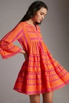 Devotion - Ella Orange Fushia Midi Dress - Atterley