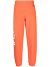 Heron Preston Hpny-print Tapered Track Pants In Orange-white