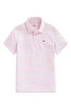Vineyard Vines Kids' St. Jean Stripe Sankaty Performance Polo In Multi Stripe