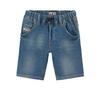Diesel Teen Straight-leg Denim Shorts In Blue
