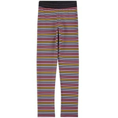 Sonia Rykiel Kids' Striped Leggings Multicolor In Pink