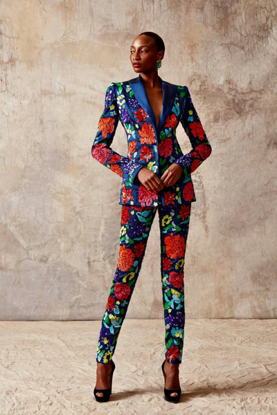 District 5 Boutique Multicolored Blazer With Pants