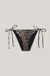 Ganni Leopard-print Bikini Bottoms