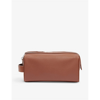 SANDRO GRAINED LEATHER WASH BAG