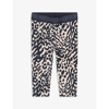 KENZO PINK ANIMAL-PRINT LOGO STRETCH-COTTON LEGGINGS 6 MONTHS-3 YEARS 9 MONTHS