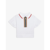 BURBERRY MARTINA STRIPED COTTON POLO SHIRT 6 MONTHS - 2 YEARS
