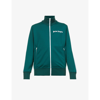 Palm Angels Navy Monogram Classic Track Jacket In Green White