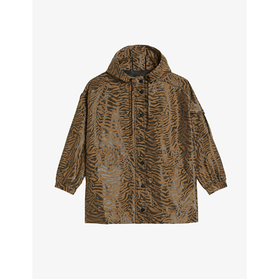 最大10%OFFクーポン Baker Ted Neina Black In Jacket Hooded Stripe Tiger Jacquard スーツ