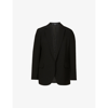 Theory Precision Ponte Boyfriend Blazer In Black