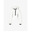 Shoreditch Ski Club Willow Padded Shell Puffer Jacket In Off White Black Trims