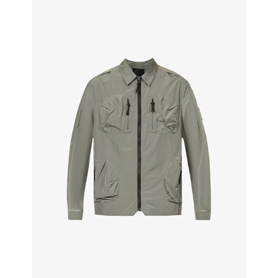 A-cold-wall* Relaxed Logo Woven Overshirt In Grey