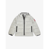 Canada Goose Kids' Crofton Quilted Recycled-nylon Hooded Jacket 2-7 Years In Silverbirch