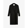 The Frankie Shop John Oversized Wool-blend Coat In Black