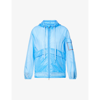 Moncler Ebizo Logo-print Nylon-ripstop Hooded Jacket In Blue