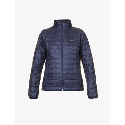 Patagonia Nano Puff Padded Recycled-polyester Shell Jacket In Classic Navy