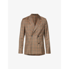 PAUL SMITH DOUBLE-BREASTED CHECK-PATTERN WOOL BLAZER