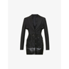 GIVENCHY CUT-OUT SLIM-FIT CREPE BLAZER