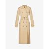 Burberry The Long Waterloo Heritage Trench Coat In Honey