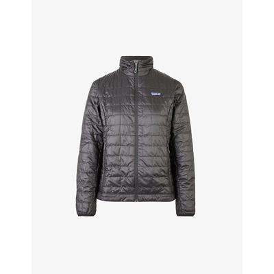 Patagonia Nano Puff Padded Recycled-polyester Shell Jacket In Black