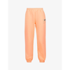 P.e Nation Grand Stand Tapered-leg Mid-rise Organic-cotton Jogging Bottoms In Pastel Peach