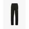 GANNI ISOLI TAPERED HIGH-RISE ORGANIC COTTON-BLEND JOGGING BOTTOMS