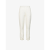 Ganni Software Recycled Cotton-blend Track Pants In Egret