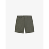 Ted Baker Mens Khaki Ashfrd Regular-fit Stretch Cotton-blend Chino Shorts