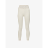 Cordova Branded Skinny High-rise Stretch-woven Ski Base Leggings In Ecru