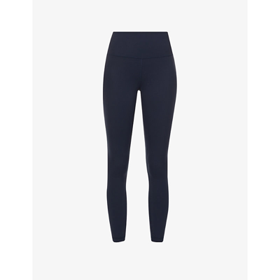 Lululemon Wunder Train High-rise Stretch-knit Leggings In True Navy