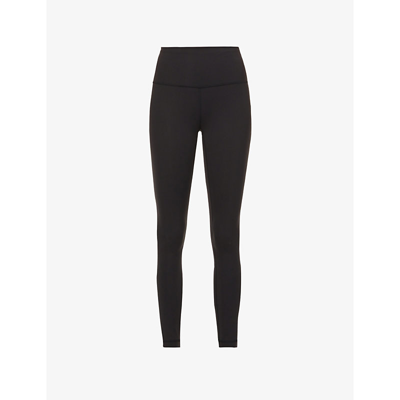 LULULEMON LULULEMON WOMEN'S BLACK WUNDER TRAIN HIGH-RISE STRETCH-KNIT LEGGINGS,55105034