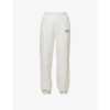 SPORTY AND RICH UPPER EAST TAPERED HIGH-RISE COTTON-BLEND JOGGING BOTTOMS