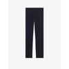 Sandro Formal Classic-cut Virgin-wool Suit Trousers In Black
