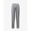 JACQUEMUS LE PANT MENTALO WIDE-LEG MID-RISE CREPE TROUSERS