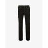 DION LEE CONTRAST-STITCH BOOTCUT MID-RISE JEANS